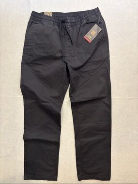 Vans Black Range Elastic Relaxed Fit Chinos with Drawstring